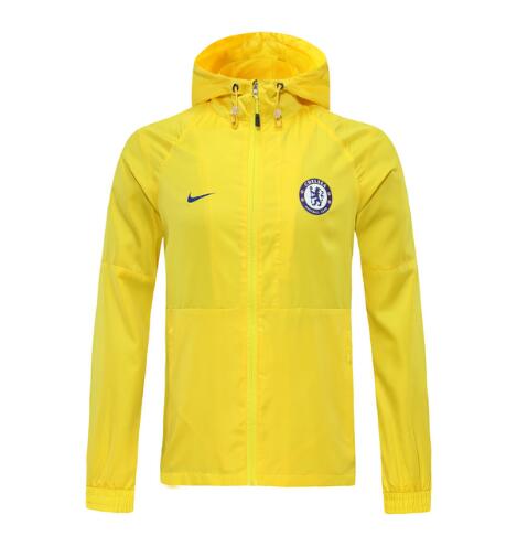 Chelsea Yellow Hoodie Windbreaker Jacket 2020/21